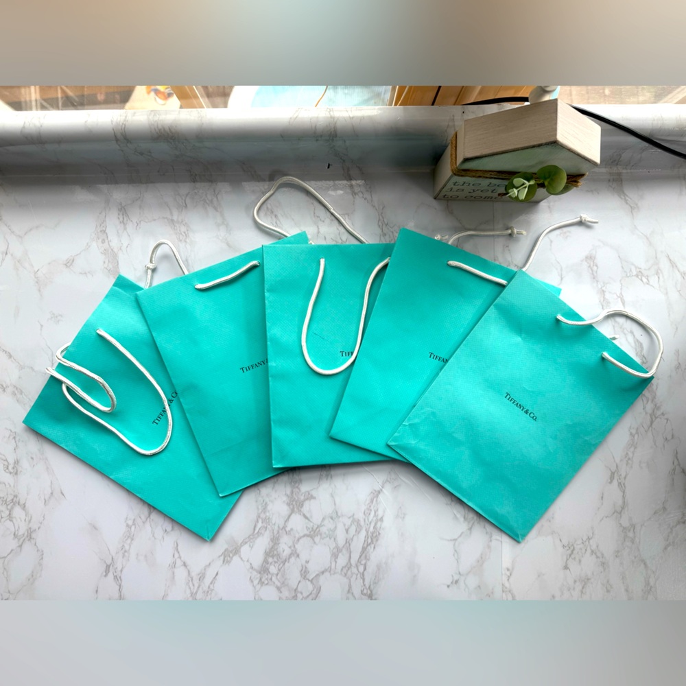 Tiffany & Co. Small Paper Bags Bundle of 5